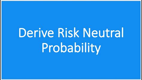 Risk Neutral Binomial Model For Option Pricing Binomial Tree One