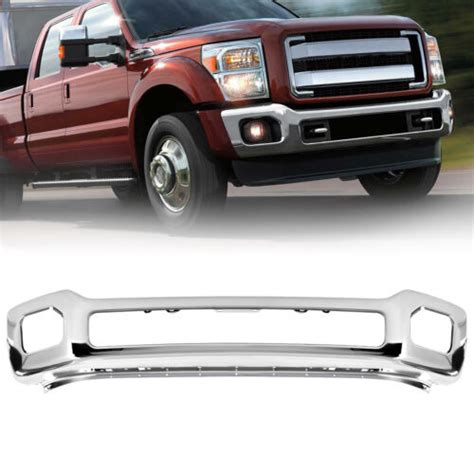 Chrome Steel Front Bumper Face Bar For 2011 2016 Ford F 250 F 350 Super