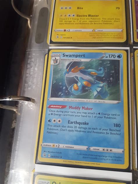 Swampert Reverse Holo Ungraded Pokemon Fusion Strike