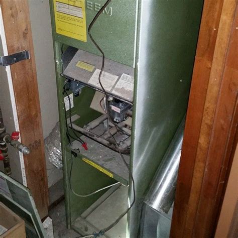 Replaced Old Rheem Furnace Air Conditioner Installation Heating And