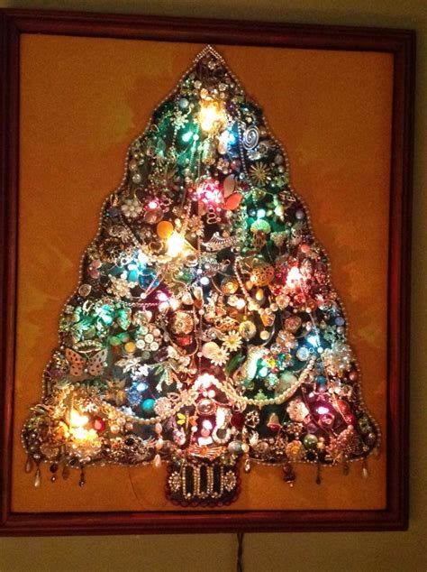 Jewelry Christmas tree made by my grandparents in 1977 | Jewelry ...