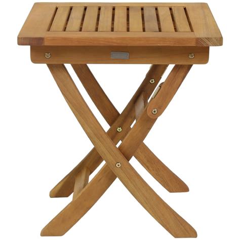 Eucalyptus Wooden Folding Side Table Lorida