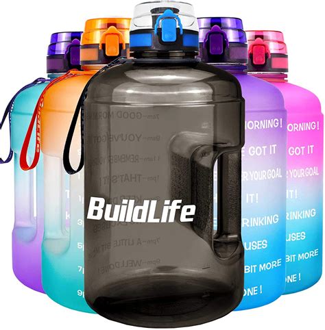 Buildlife Gallon Water Bottle With Time Markers Bahrain Ubuy