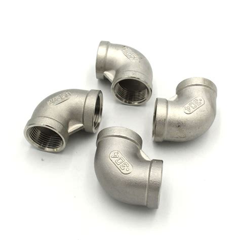 Stainless Steel 150lb Bsp BSPT NPT Thread 90 Degree Elbows China