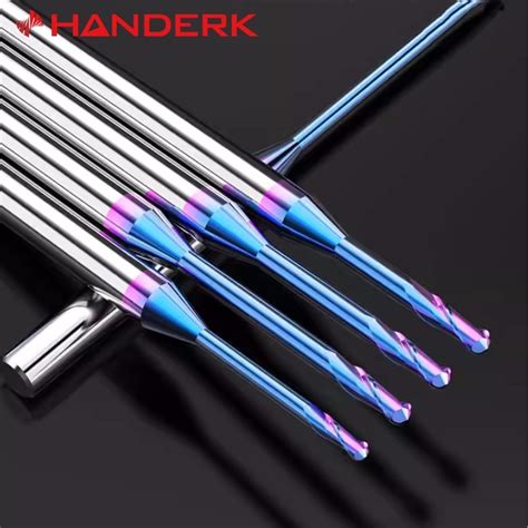 Handerk Sell In Stock Long Neck 2 Flute Ball Nose Milling Cutters HRC65