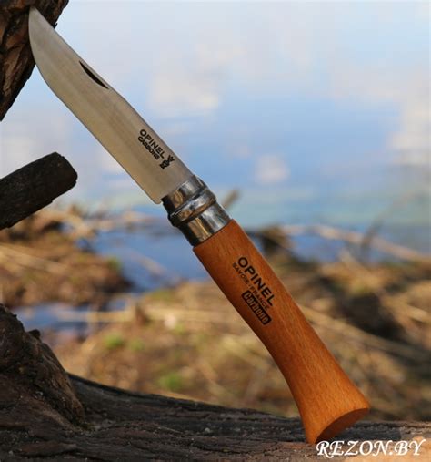 Нож складной Opinel 10 углеродистая сталь Carbon купить в Минске - Беларуси