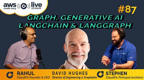 Graph, Generative AI, LangChain, and LangGraph with David Hughes | CloudFix