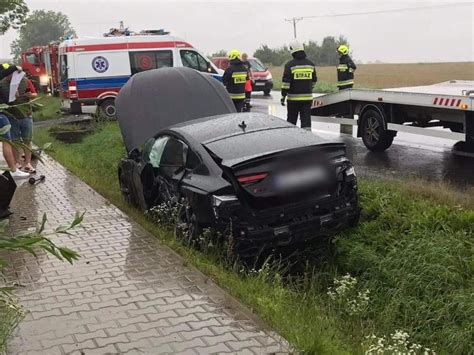 Gmina Michałowice Wypadek na drodze krajowej nr 7 Zderzyły się trzy