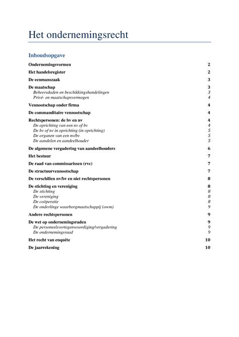 Samenvatting Hoofdlijnen Nederlands Recht Hoofdstuk 7 Het