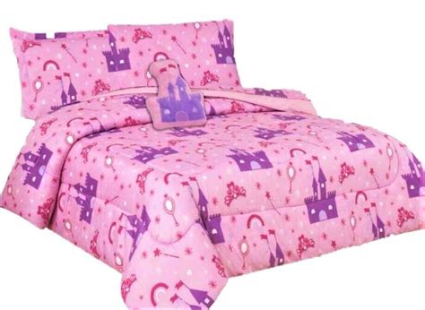 Bedding Set Twin 6pc Princess Palace Complete Bed In Bag Comforter With