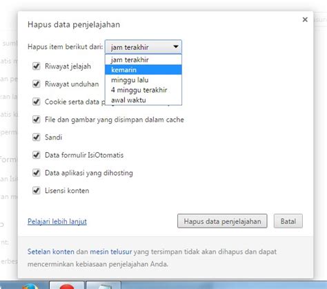 Cara Menghapus Manual Cookies Dan Cache Di Google Chrome Sekitar Computer