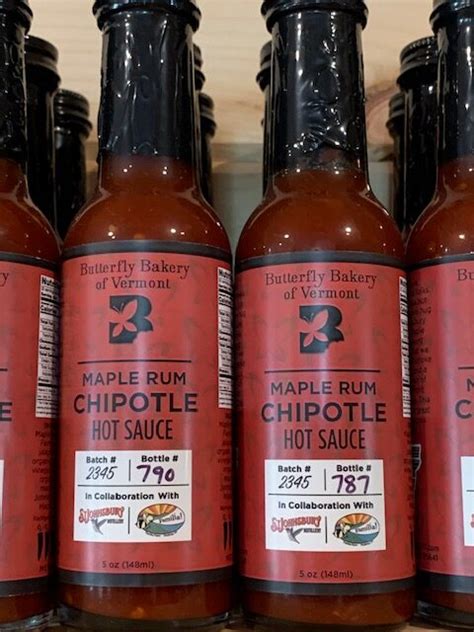 Maple Rum Chipolte Hot Sauce Goodrich Maple