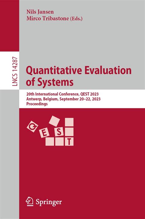 Quantitative Evaluation Of Systems Guide Proceedings