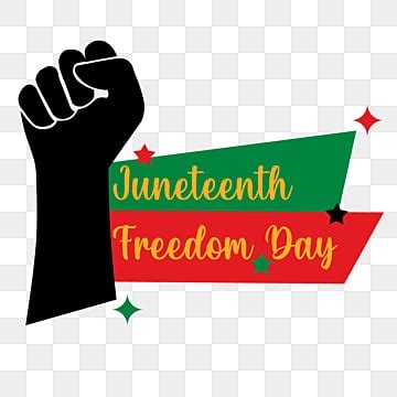 Juneteenth Clipart Transparent Background, Juneteenth Green Banner ...