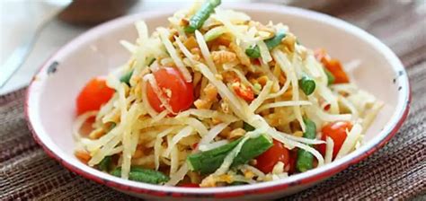 Resep Som Tam Salad Pepaya Mentah Dari Thailand Orami