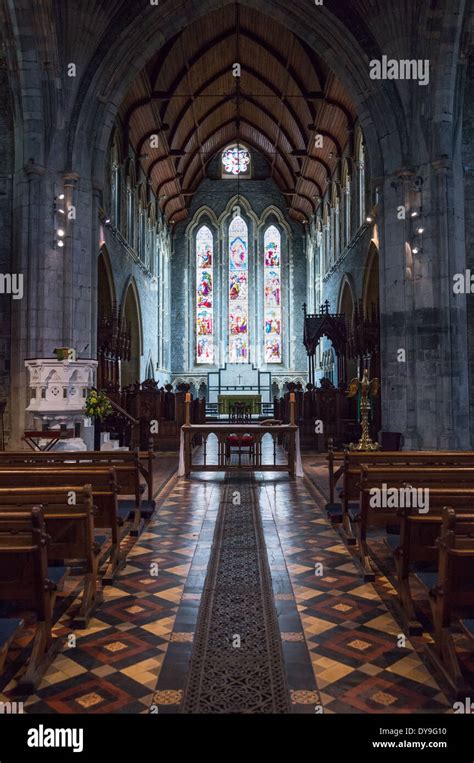 Ireland, Kilkenny, the St Canice's cathedral interior Stock Photo - Alamy