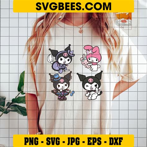 Kuromi Bundle Svg Kuromi Svg Hello Kitty Svg Kuromi Cricut Kuromi