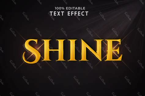 Shine Text Effect | Photoshop PREMIUM PSD File