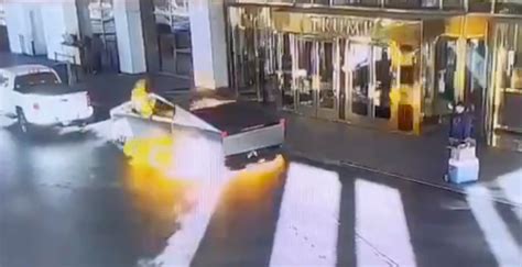 Tesla Cybertruck 'exploded' in front of Trump Hotel (Updated) | Electrek