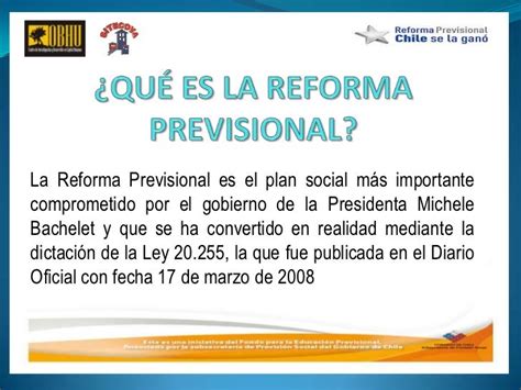 La Reforma Previsional