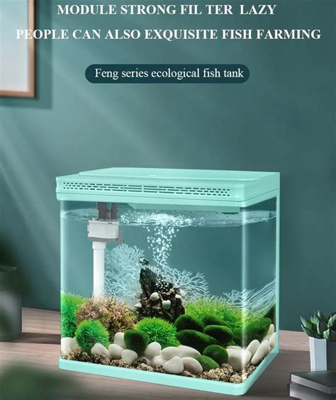 Yee Super White Aquarium Stepped Hot Bending Fish Tank Ecological