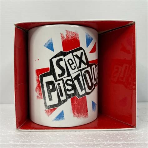 Sex Pistols Dining Sex Pistols White Uk Flag Boxed Collectible Oz