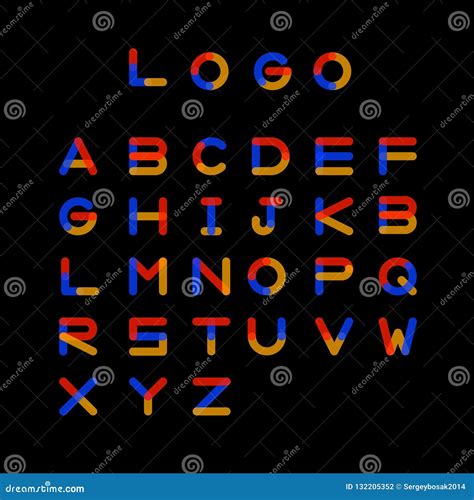 Logos Letters Alphabet Stock Vector Illustration Of Branding 132205352