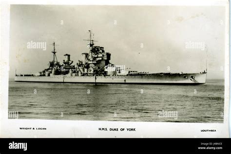 Postcard HMS Duke of York Stock Photo - Alamy