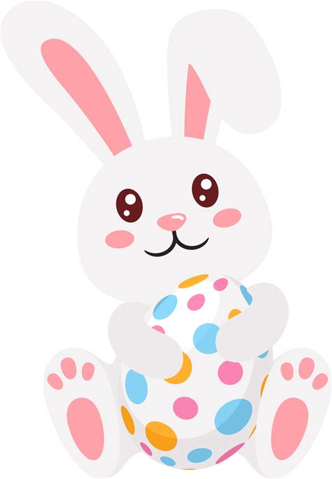 Easter Bunny Rabbit And Eggs 19615993 Png