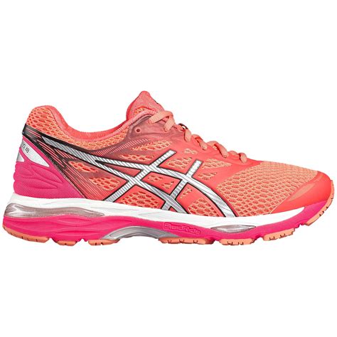 Asics Womens Gel Cumulus 18 Running Shoes Pinkcoral