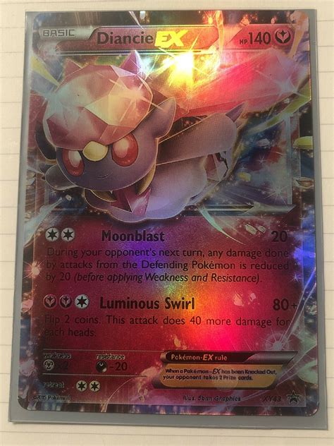 Diancie EX XY43 XY Promo Black Star Promo Full Art Ultra