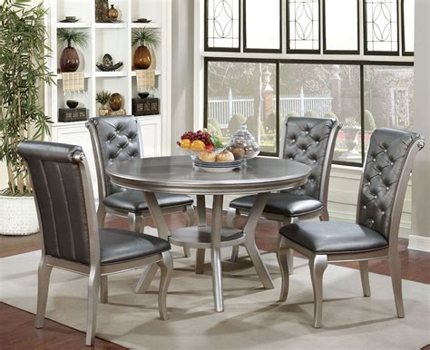 Dining Room Sets Round / *5pc Dining Room Set with Round Table in ...