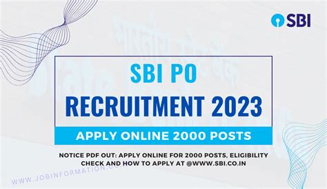 Sbi Po Recruitment 2023 Notice Pdf Out Last Date Extended To Apply