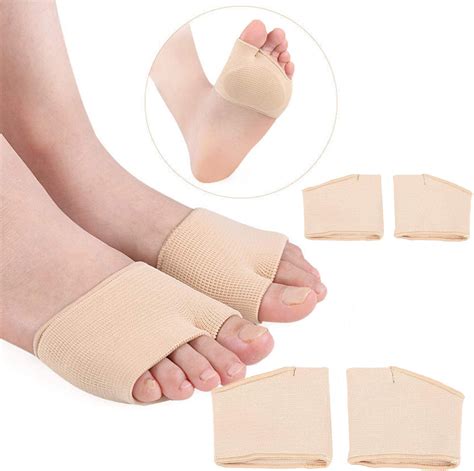 Metatarsal Sleeve Pads Half Toe Bunion Sleeve With Sole Forefoot Gel