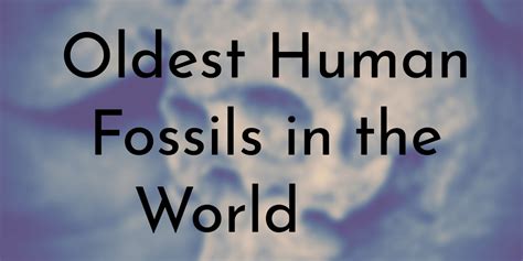 9 Oldest Human Fossils in the World - Oldest.org