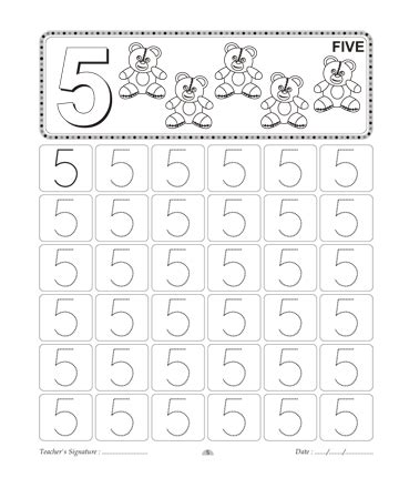 Number Formation Worksheets Kindergarten - Math Drills Multiplication