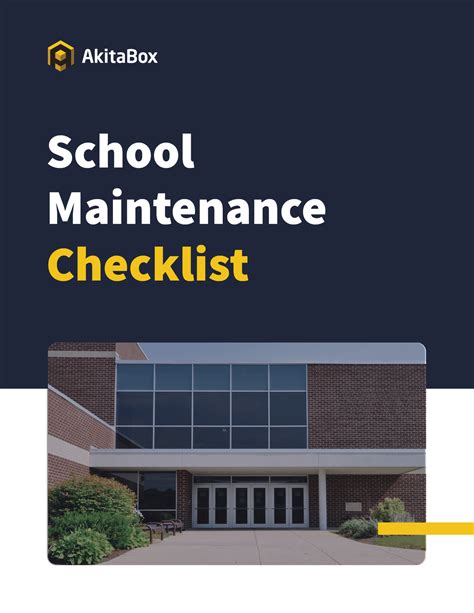 School Building Maintenance Checklist Nbkomputer