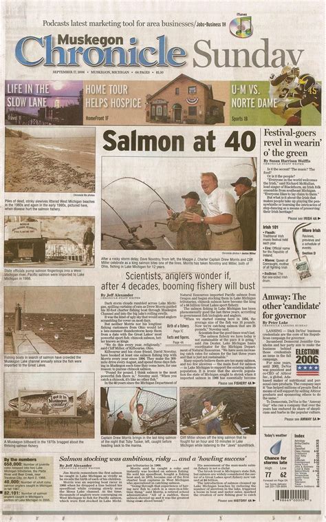 History of Muskegon Michigan Sport Fishing Charters for Salmon