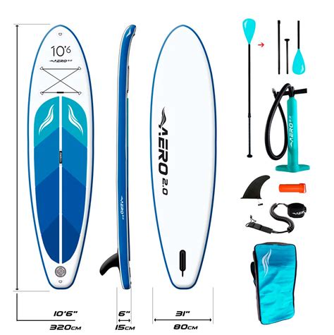 Купить Надувной Сапборд AERO Board 2.0 (320х15х80см) 10.6' Blue Ocean ...