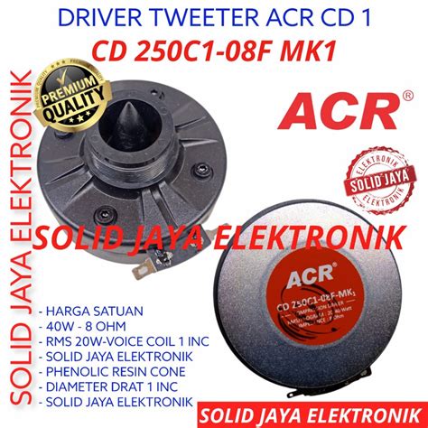 Jual Driver Tweeter Acr Cd Cd C F Mk Cd Cd Tweter Twiter