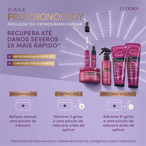 Combo Siàge Pro Cronology Shampoo 250ml Condicionador 200ml