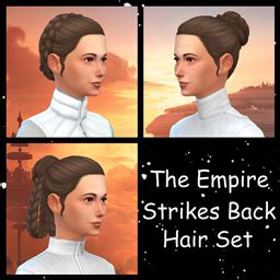 Princess Leia Hair Set: The Empire Strikes Back - The Sims 4 Create a