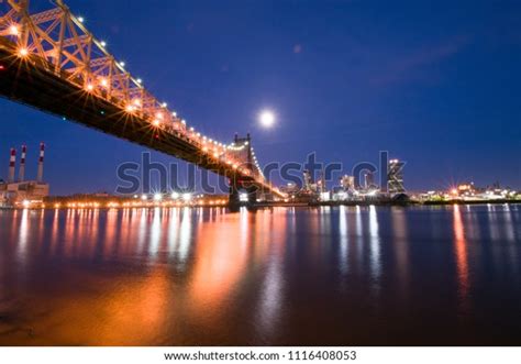 Queens New York Skyline Night View Stock Photo 1116408053 | Shutterstock