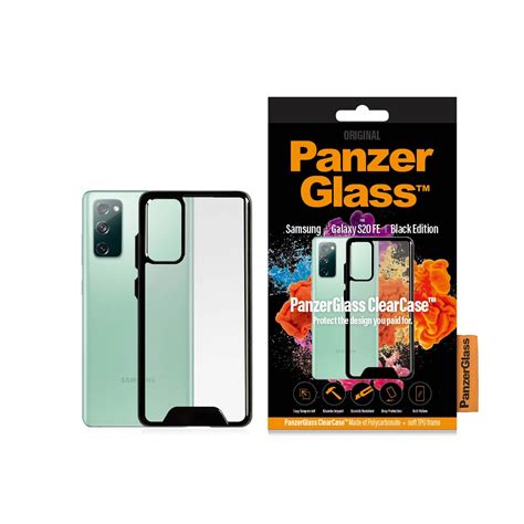 Гръб Panzerglass за Samsung S20 Fe Clearcase Черна рамка Emagbg