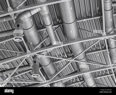 Hvac Duct Air Conditioner Ventilation Pipes System Stock Photo Alamy