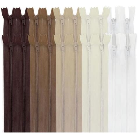 Pack Fermetures Éclair À Glissière Nude Nylon Cm Couture De Vêtements Sacs Ruban