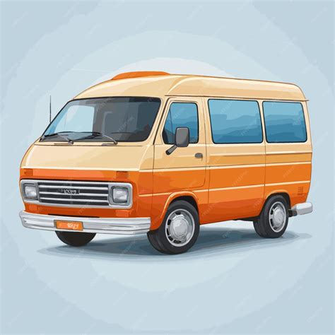 Premium Vector Van Vector On A White Background