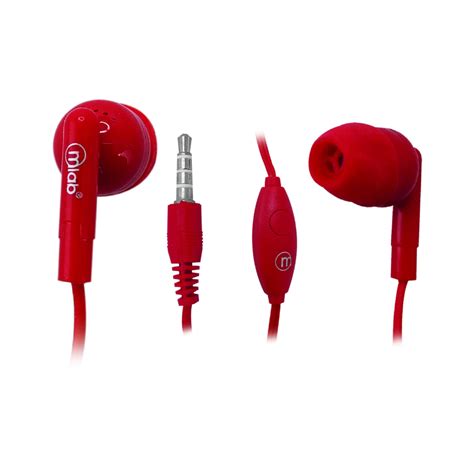 Ripley AudÍfonos Mlab In Ear Manos Libres 7721 Gummy Rojo Rojo