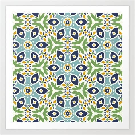 Andalusian Spanish Pattern Art Print By Artistic Paradigms Society6