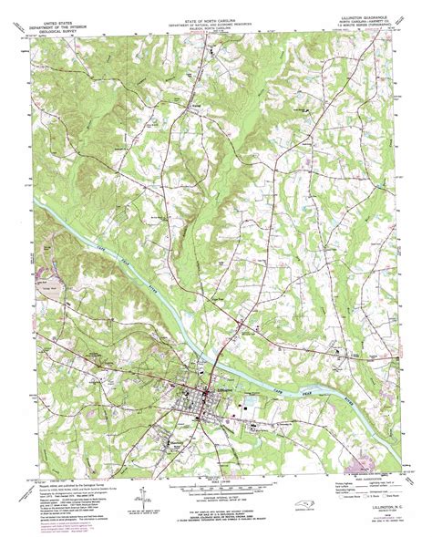 Topographic Map Of North Carolina Map